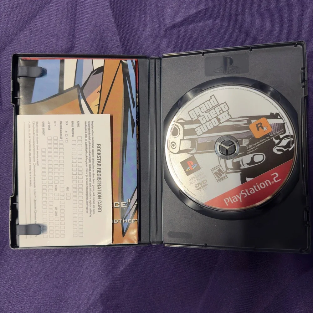 Grand Theft‎ Auto III PS2 Complete in Box GTA III 3 Three Playstation 2